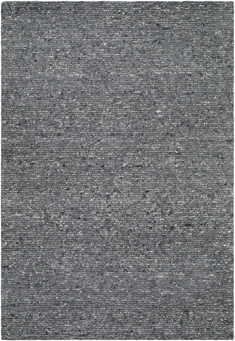 Winta Black Wool Area Rug