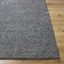 Winta Black Wool Area Rug
