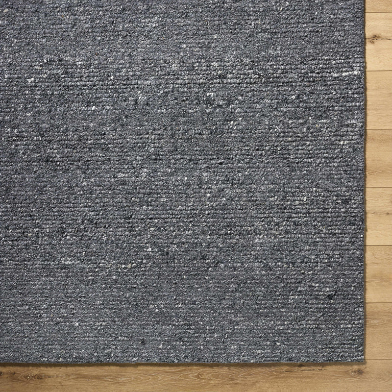 Winta Black Wool Area Rug