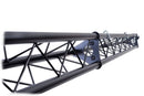 GRIFFIN - Crank Up Triangle Light Truss System - DJ Booth Trussing Stand Kit for Light Cans & Speakers - Pro Audio Lighting Stage Platform Package
