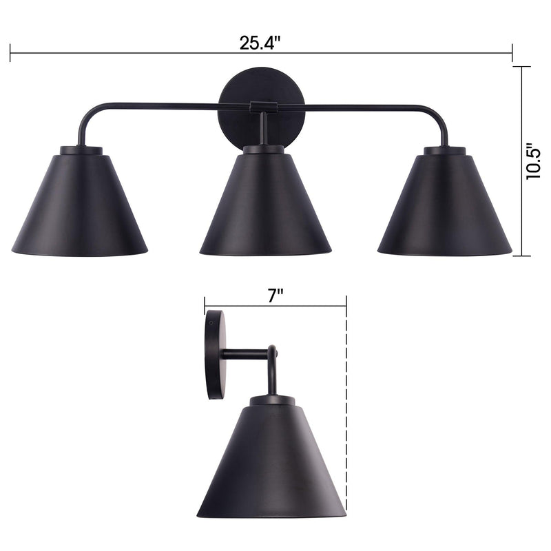 Loft Lantern Modern 3-Light Vanity Light