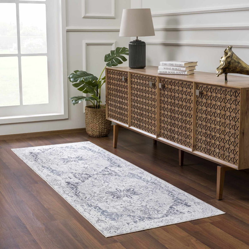 Ivory Hera Washable Area Rug