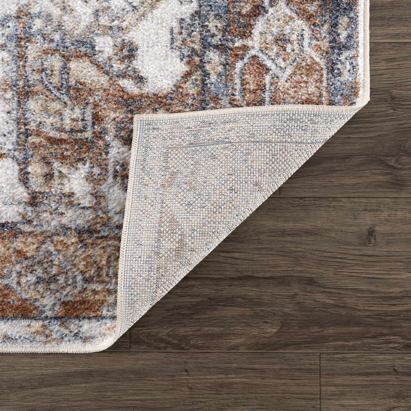 Hera Rust Flat Pile Washable Rug - Limited Edition