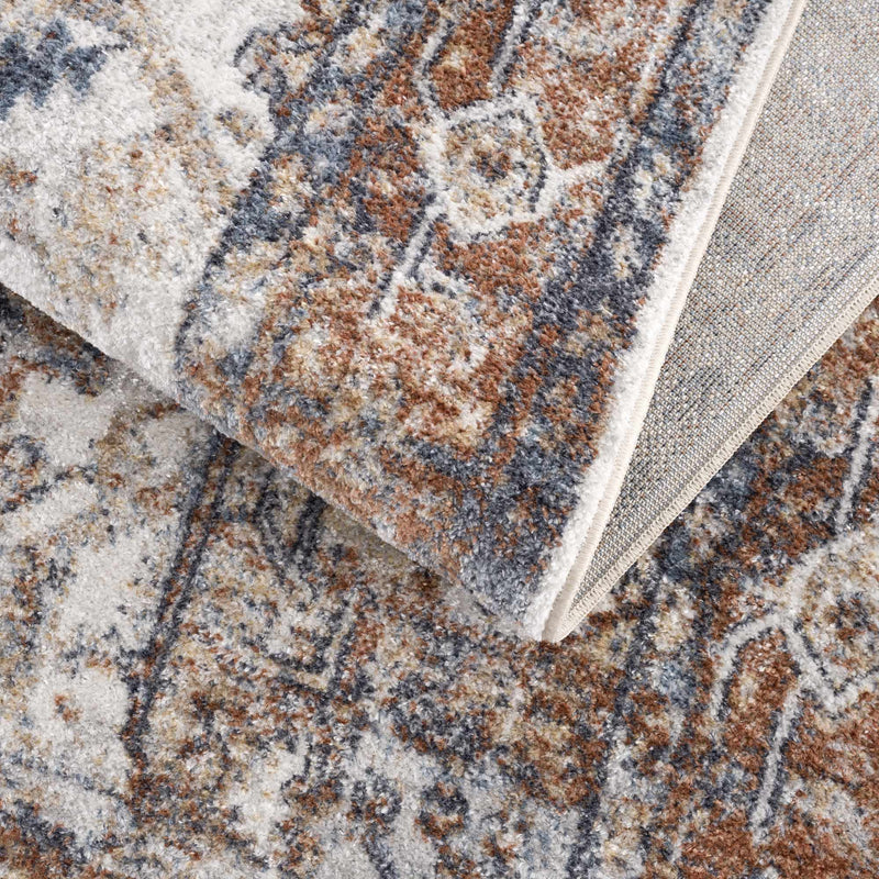 Hera Rust Flat Pile Washable Rug - Limited Edition