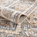 Arias Beige Blue Washable Area Rug