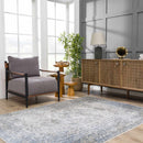 Gael Blue Boutique Washable Rug