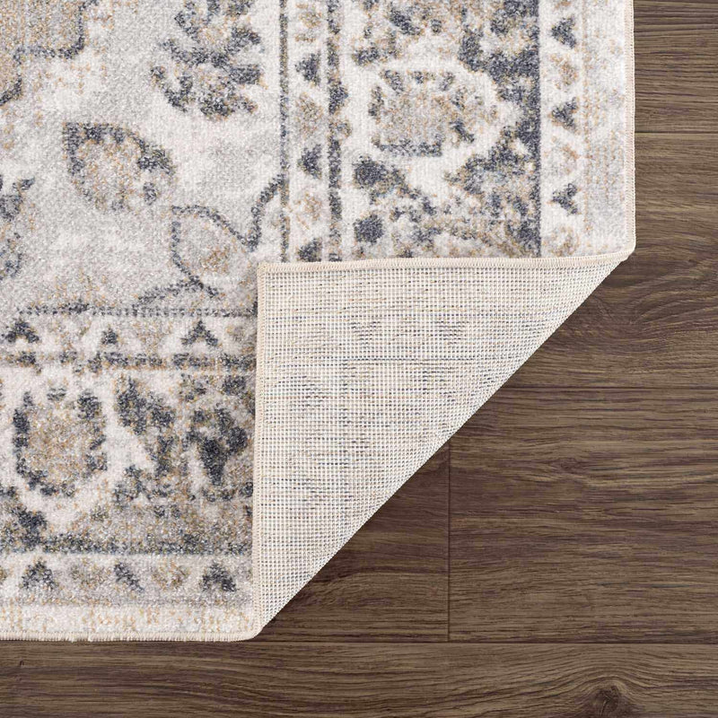 Rudo Beige Flat Pile Washable Rug