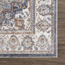 Aurum Blue & Beige Washable Area Rug