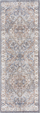 Aurum Blue & Beige Washable Area Rug