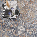 Aurum Blue & Beige Washable Area Rug