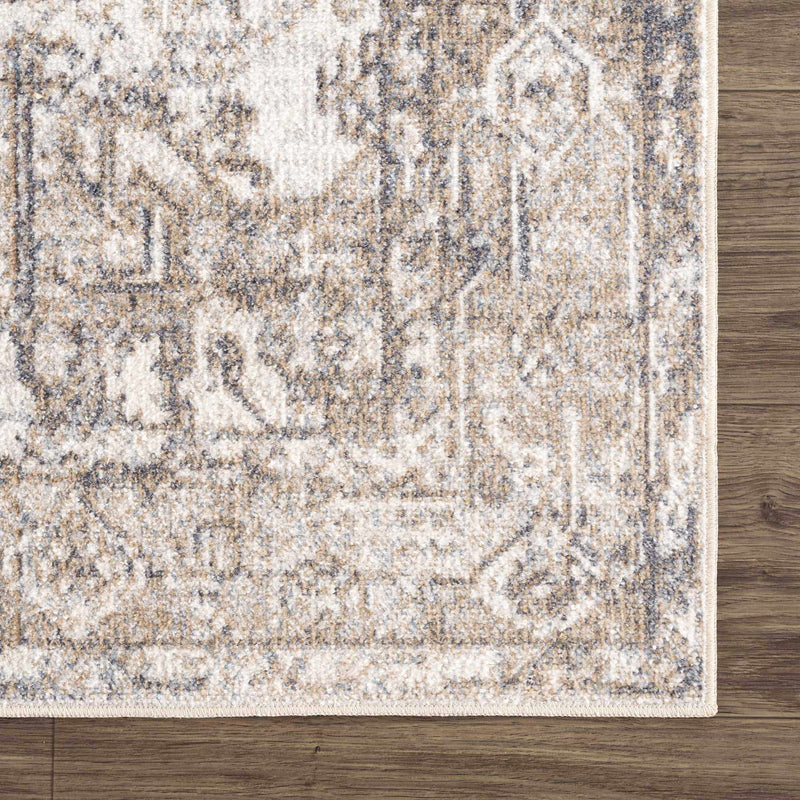 Hera Brown&Cream Washable Area Rug