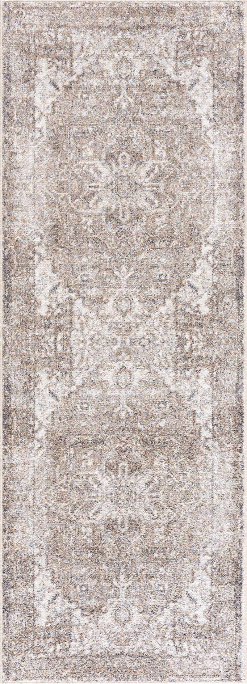 Hera Brown&Cream Washable Area Rug