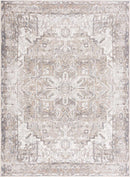 Blue Brown Hera Washable area rug