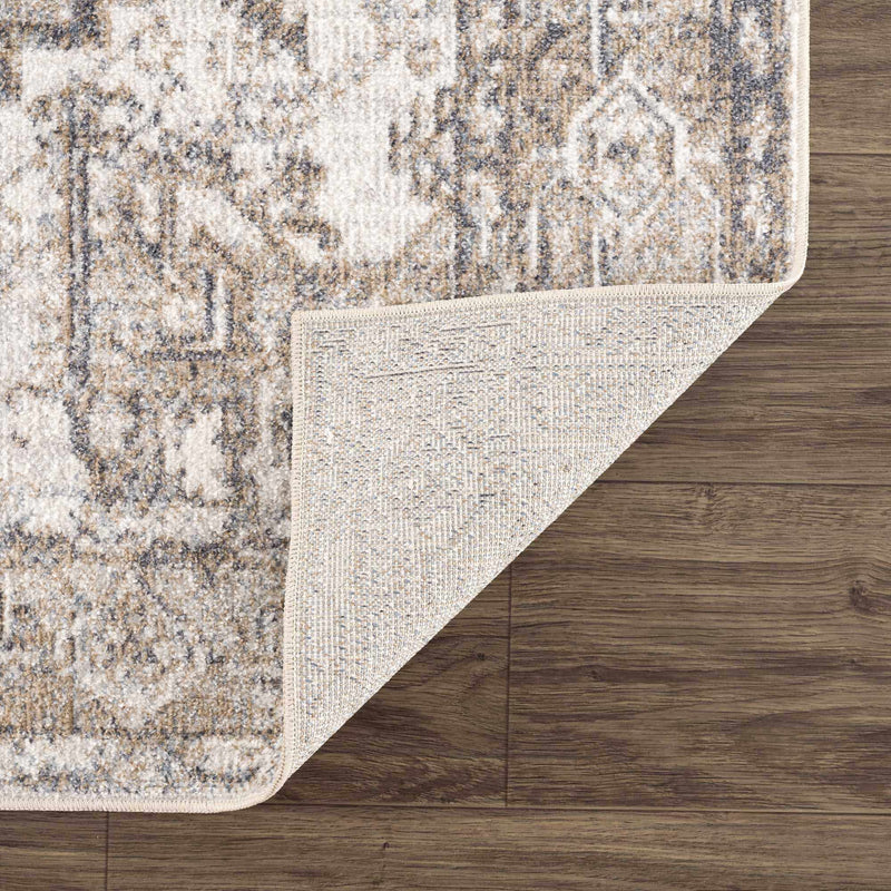 Hera Brown&Cream Washable Area Rug