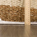 Blue Brown Hera Washable area rug