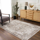Blue Brown Hera Washable area rug