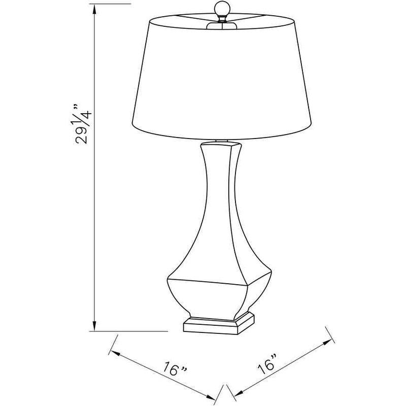 Fischer Traditional Teal Table Lamp