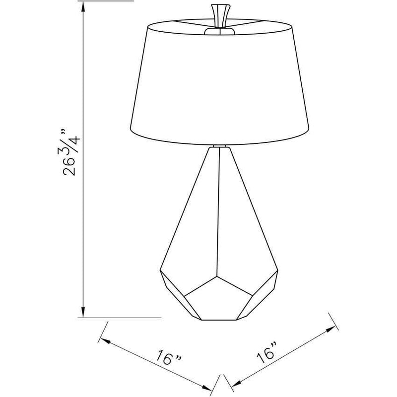 Weber Modern White Table Lamp