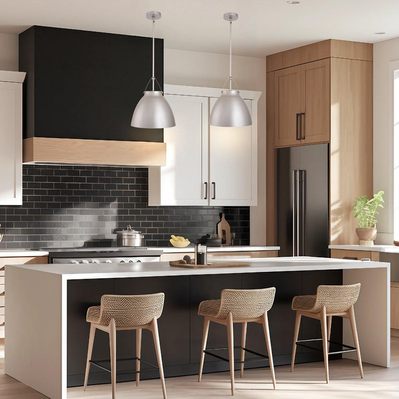 Modern 1-Light Metal Dimmable Island Pendant Light