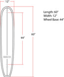 BIRCH 60" LOG Longboard Cruiser Skateboard - Complete Setup or Deck Only