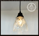 Heavy Pressed Vintage 1960's Pendant or Sconce
