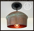Modern Handcrafted Copper Pendant Light with Chain | 8.5"