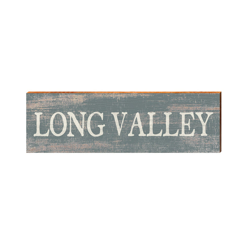 Long Valley Sign | Real Wood Art Print