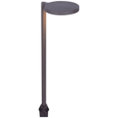 LLP001 12V 4W 3000K Warm White Integrated LED Shallow Shade Mid Century Circle Top Bollard Path Light
