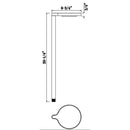 LLP001 12V 4W 3000K Warm White Integrated LED Shallow Shade Mid Century Circle Top Bollard Path Light