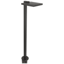 LLP002 12V 3W 3000K Warm White Integrated LED Shallow Shade Mid Century Square Top Bollard Path Light