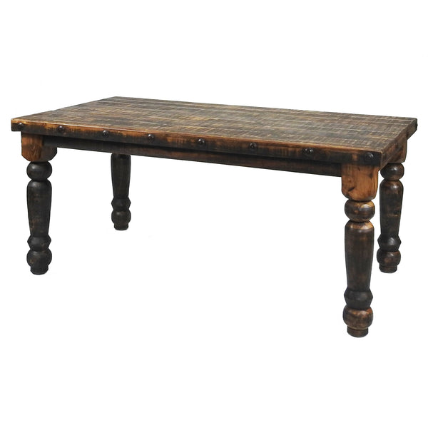 Oasis 6' Rustic Dining Table and 6 Oasis Rustic Chair (Wood Seat), photo 2 of 10