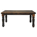 Oasis 6' Rustic Dining Table and 6 Oasis Rustic Chair (Wood Seat)