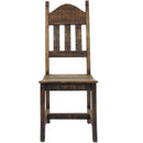 Oasis 6' Rustic Dining Table and 6 Oasis Rustic Chair (Wood Seat)