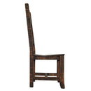 Oasis 6' Rustic Dining Table and 6 Oasis Rustic Chair (Wood Seat)