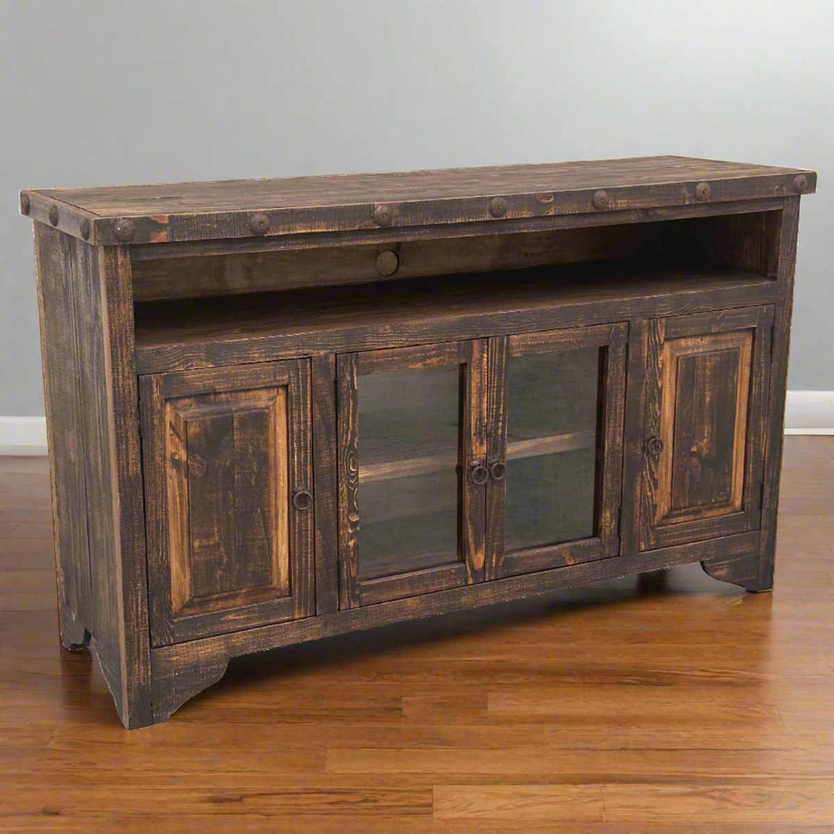 Western 60" Rustic TV Stand, photo 2 of 4