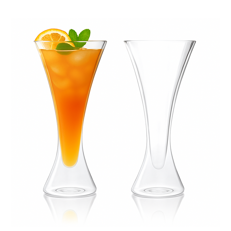 Double Walled Cocktail Martini Glasses - 210 mL / 7 fl. oz Set of 2 or 4