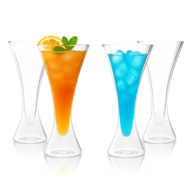 Double Walled Cocktail Martini Glasses - 210 mL / 7 fl. oz Set of 2 or 4