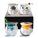 Stemless Martini Glasses With Chiller 5.5oz - (Set of 2 or 4)