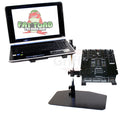Double DJ Laptop Stand by FAT TOAD | 2 Tier PC Table Holder | Portable Computer Clamp Equipment Rack with Support Mounts for Music Studio Mixers, Controllers, Monitors, & Disc Jockey Booth Gear