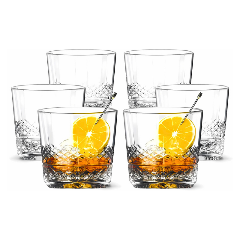Whiskey Sour Old Fashioned Glasses Tumblers - 12oz - Set of 6