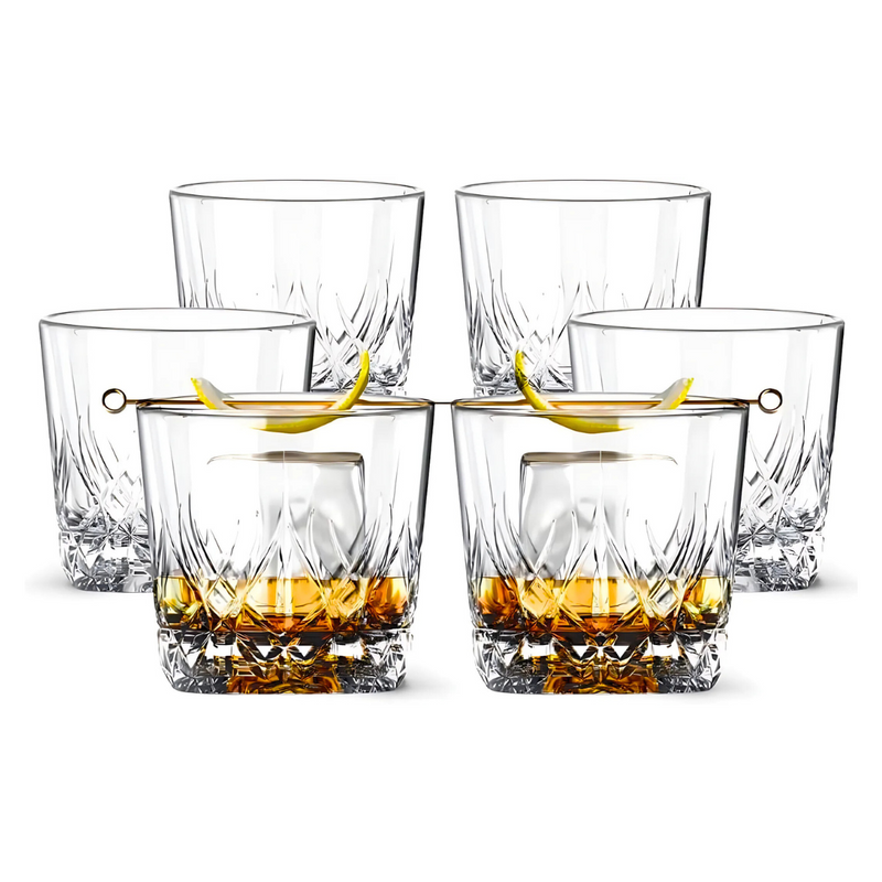Whiskey Sour Old Fashioned Glasses Tumblers - 12oz - Set of 6