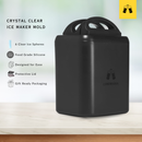 Crystal Clear Highball Ice Cube Maker Mold- 6  4.5" Spear Ice