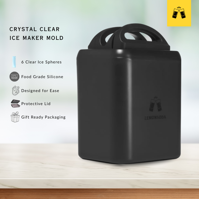 Crystal Clear Highball Ice Cube Maker Mold- 6  4.5" Spear Ice