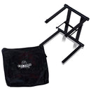 Folding DJ Laptop Stand with Sub-tray Shelf by FAT TOAD - Pro Audio Computer Table Top Rack Stand Mount for iPads, Mixer Controller & Tablets PC Gear