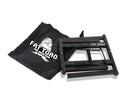 Folding DJ Laptop Stand with Sub-tray Shelf by FAT TOAD - Pro Audio Computer Table Top Rack Stand Mount for iPads, Mixer Controller & Tablets PC Gear