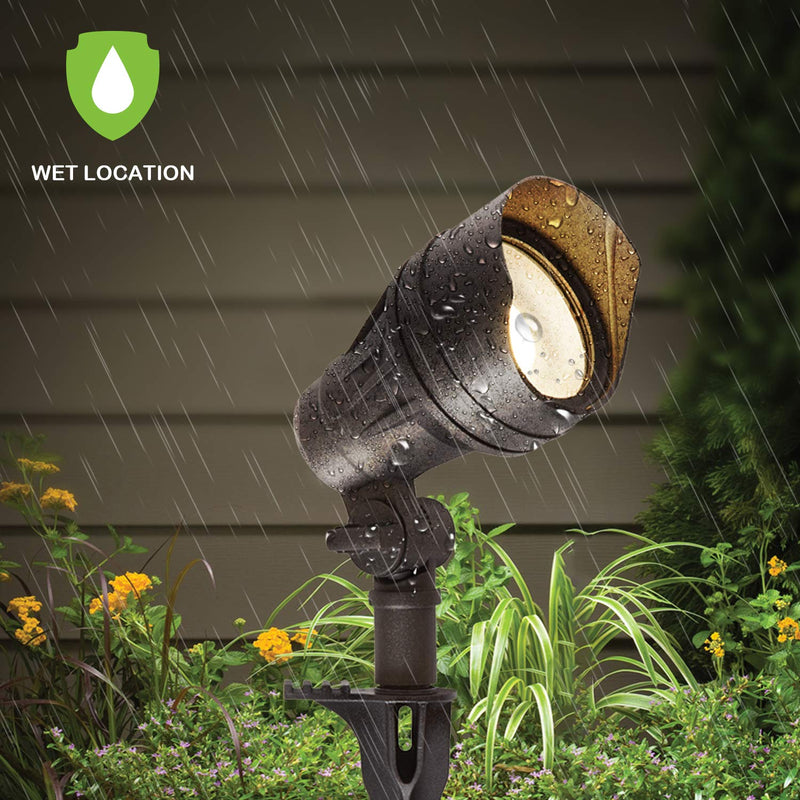 Low Voltage LED Landscape Spot Light Kits, 10W 390LM, 4 Pack, Driver & Cable NOT Included