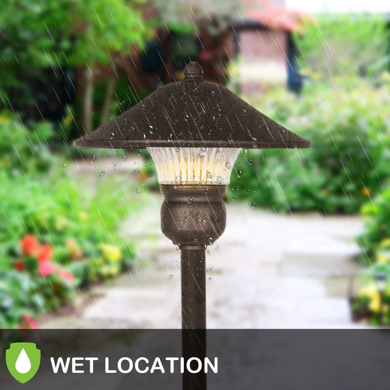 3W 150LM Outdoor LED Landscape Path Light, Die-cast Aluminum Construction  (6-PACK)