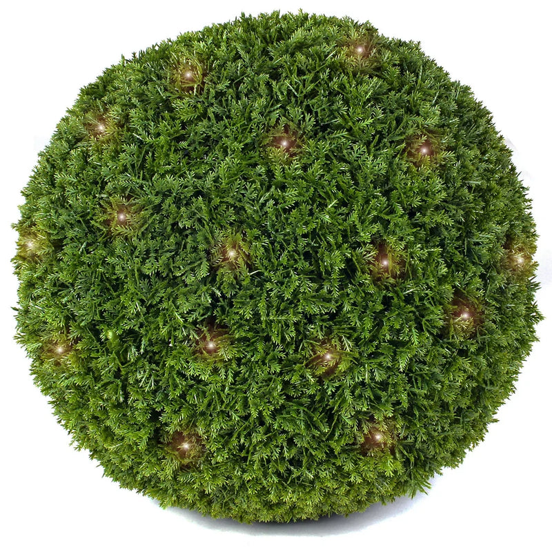 19" XL Cypress Lighted Topiary Ball