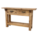 Rustic Sofa Table in Medium Wax
