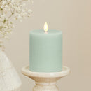 Chalky Linen Fresh Mint Flameless Candle Pillar